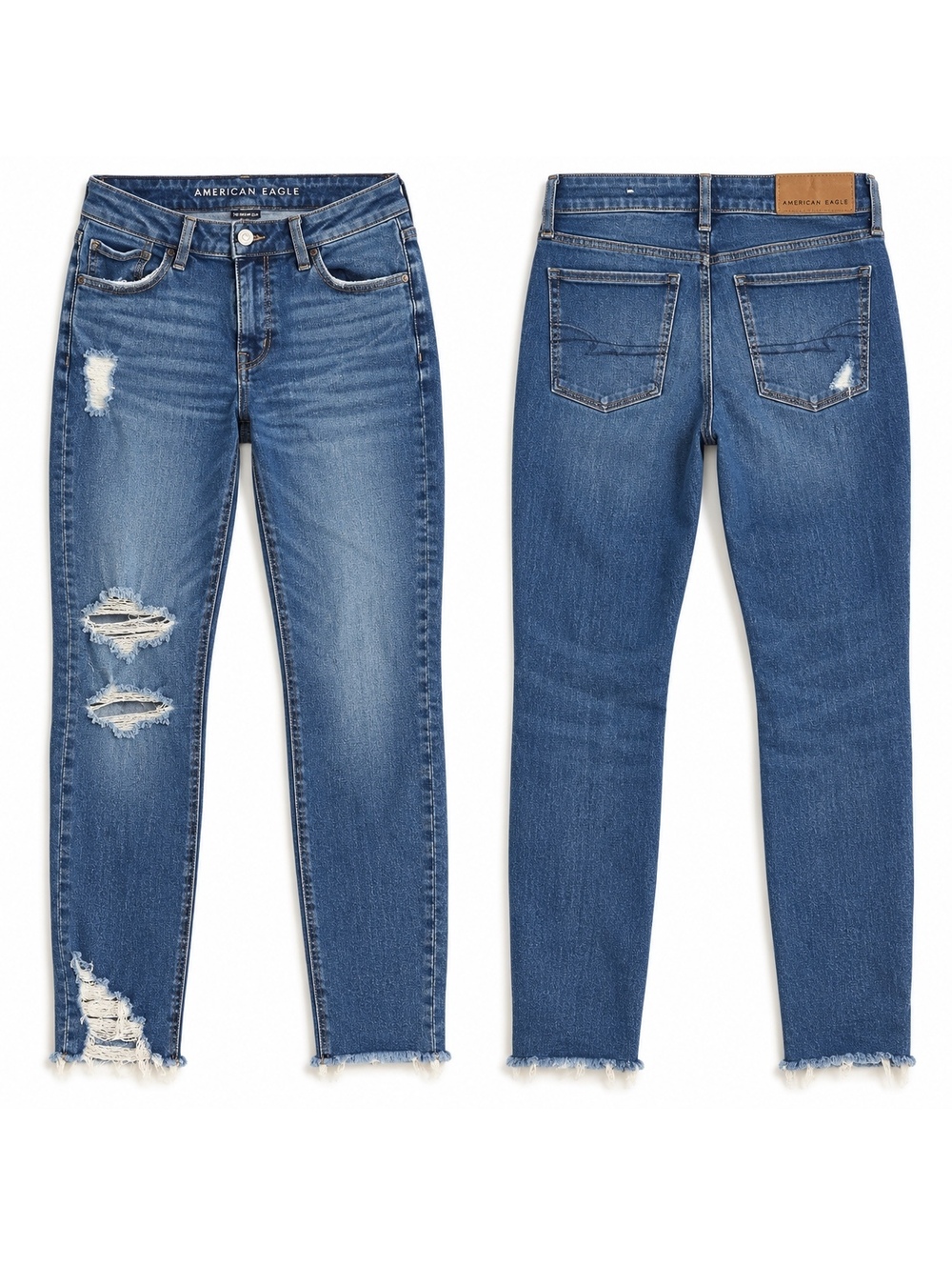 American Eagle The Dream Jean Distressed Skinny Jeans
